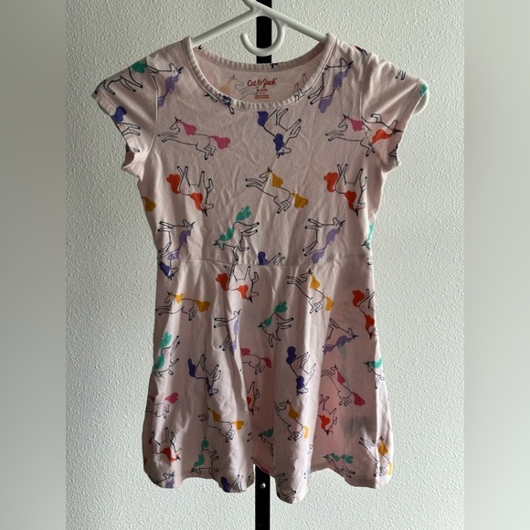 Cat & Jack Unicorn Print Dress - Picture 1 of 5